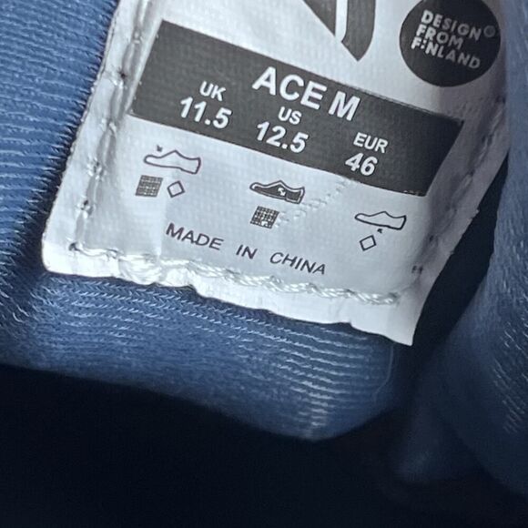 VJ Shoes Sarva Ace Trail Running Sneakers Blue Men's Size US 12.5 Studded - Picture 10 of 10